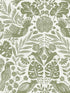 Nestle Bird Block Print fabric in green color - pattern number 4122-27005 - by A Street Prints in the Terrace collection