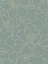 Gardena Embroidered Floral fabric in sea green color - pattern number 4122-27006 - by A Street Prints in the Terrace collection