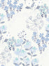Cultivate Springtime Blooms fabric in blue color - pattern number 4122-27017 - by A Street Prints in the Terrace collection