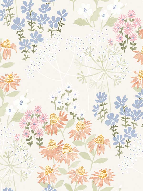 Cultivate Springtime Blooms fabric in pastel color - pattern number 4122-27020 - by A Street Prints in the Terrace collection