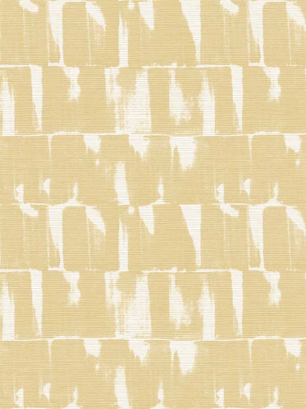 Bancroft Artistic Stripe wallpaper in gold color - pattern number 4122-27021 - by A Street Prints in the Terrace collection