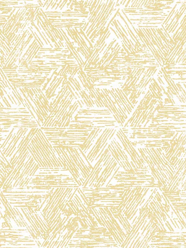 Retreat Quilted Geometric wallpaper in yellow color - pattern number 4122-27032 - by A Street Prints in the Terrace collection