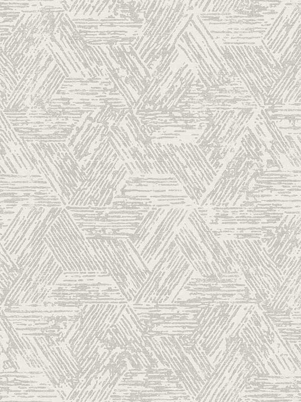Retreat Quilted Geometric wallpaper in grey color - pattern number 4122-27034 - by A Street Prints in the Terrace collection
