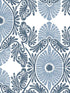 Villa Embellished Ogee wallpaper in blue color - pattern number 4122-72401 - by A Street Prints in the Terrace collection