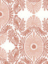 Villa Embellished Ogee wallpaper in raspberry color - pattern number 4122-72403 - by A Street Prints in the Terrace collection