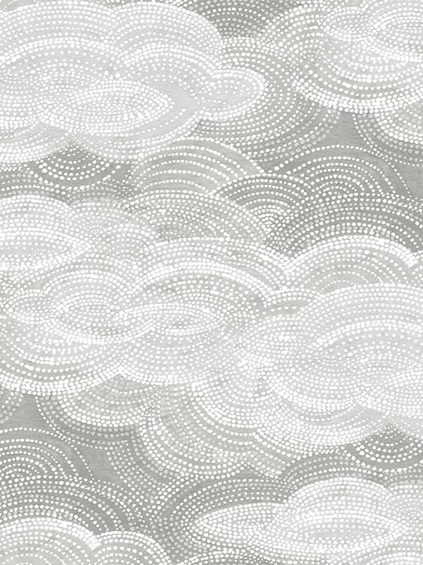 Vision Stipple Clouds wallpaper in grey color - pattern number 4122-72406 - by A Street Prints in the Terrace collection
