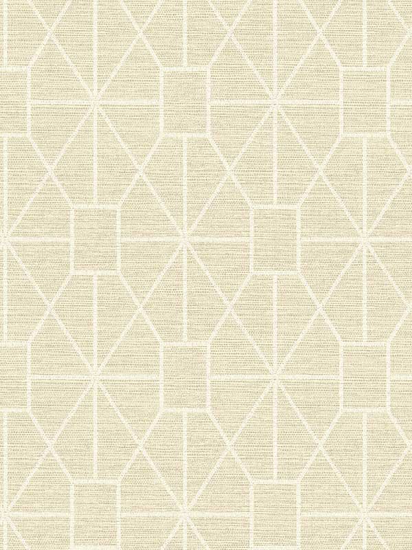 Stevenson Trellis wallpaper in natural color - pattern number 4157-25014 - by Advantage in the Curio Advantage collection