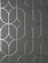 Raye Rosco Trellis wallpaper in charcoal color - pattern number 4157-42804 - by Advantage in the Curio Advantage collection