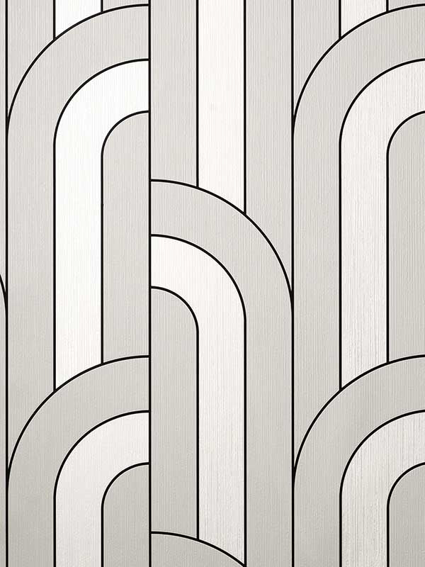Ezra Arch wallpaper in platinum color - pattern number 4157-42843 - by Advantage in the Curio Advantage collection