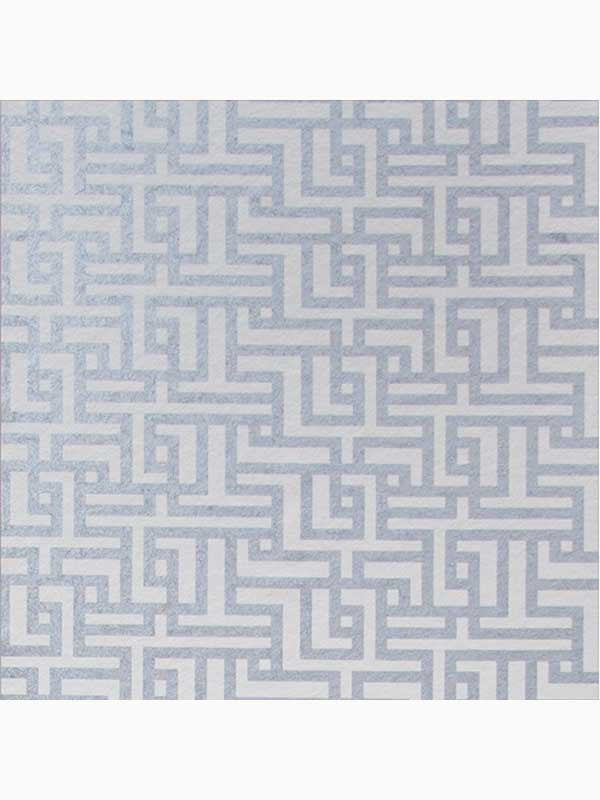 Zen Geometric fabric in chalk white and silver color - pattern number 103520 - by Graham and Brown in the Graham and Brown Collection collection
