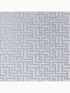 Zen Geometric fabric in chalk white and silver color - pattern number 103520 - by Graham and Brown in the Graham and Brown Collection collection