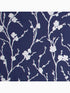 Meiying Floral Trail fabric in cobalt blue and silver color - pattern number 103523 - by Graham and Brown in the Graham and Brown Collection collection