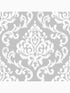 Indian Ink Damask fabric in grey mist color - pattern number 103928 - by Graham and Brown in the Graham and Brown Collection collection