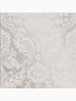 Gothic Damask Flock fabric in white color - pattern number 104565 - by Graham and Brown in the Graham and Brown Collection collection
