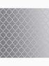 Trelliage Bead Geometric fabric in silver color - pattern number 105126 - by Graham and Brown in the Graham and Brown Collection collection