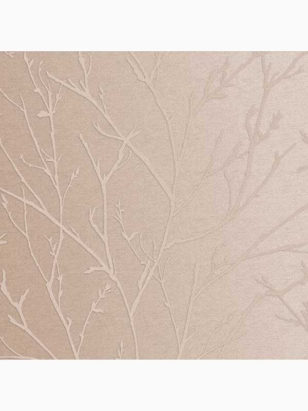 Woodland Trail Trees wallpaper in spring rose gold color - pattern number 105164 - by Graham and Brown in the Graham and Brown Collection collection