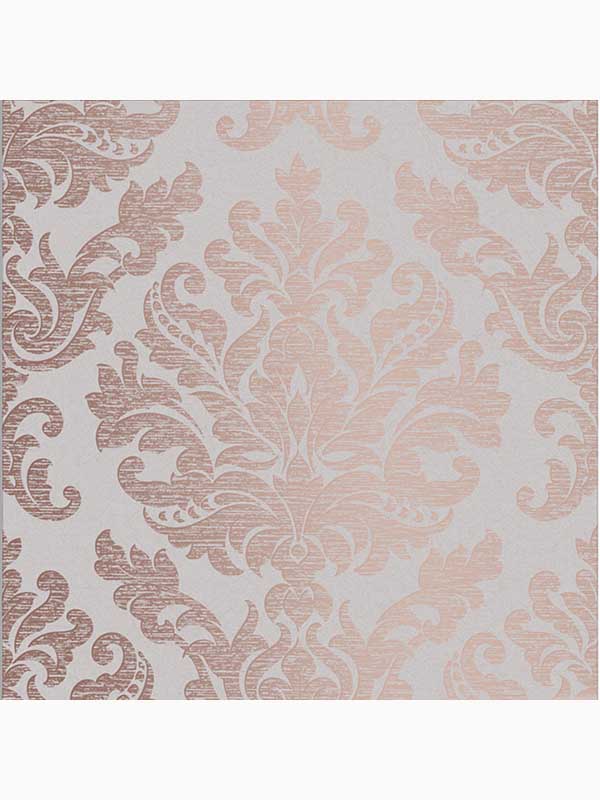 Antique Damask wallpaper in taupe and rose gold color - pattern number 105451 - by Graham and Brown in the Graham and Brown Collection collection