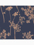 Anthriscus Floral wallpaper in dusk navy blue and copper color - pattern number 105581 - by Graham and Brown in the Graham and Brown Collection collection