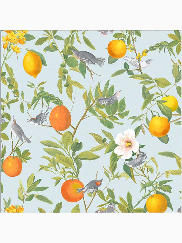 Amalfi Tropical wallpaper in cielo blue color - pattern number 105640 - by Graham and Brown in the Graham and Brown Collection collection