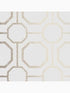 Sashiko Geometric fabric in pearl white and gold color - pattern number 105770 - by Graham and Brown in the Graham and Brown Collection collection