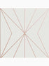 Harmony Geometric wallpaper in white and rose gold color - pattern number 107589 - by Graham and Brown in the Graham and Brown Collection collection