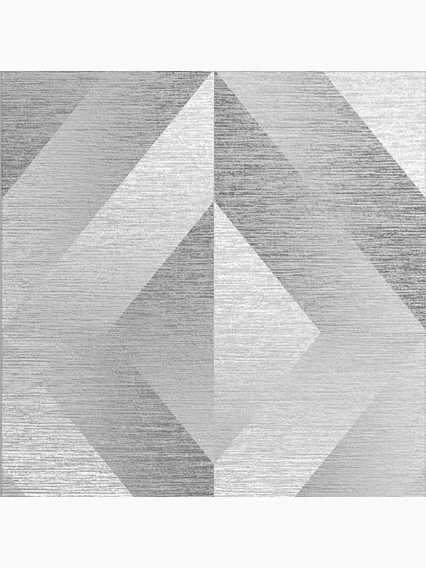 Atelier Geo Geometric wallpaper in slate silver and grey color - pattern number 107865 - by Graham and Brown in the Graham and Brown Collection collection