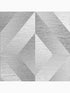 Atelier Geo Geometric wallpaper in slate silver and grey color - pattern number 107865 - by Graham and Brown in the Graham and Brown Collection collection