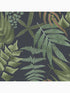 Midsummer Fern Tropical Leaves wallpaper in navy green color - pattern number 107881 - by Graham and Brown in the Graham and Brown Collection collection