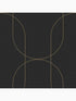 Palais Geometric fabric in black and gold color - pattern number 112188 - by Graham and Brown in the Graham and Brown Collection collection