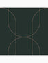 Palais Geometric fabric in green and copper color - pattern number 112190 - by Graham and Brown in the Graham and Brown Collection collection