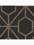 Rinku Geometric wallpaper in black and gold color - pattern number 112197 - by Graham and Brown in the Graham and Brown Collection collection