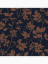 Luna Leaves Trail wallpaper in navy blue and copper color - pattern number 113944 - by Graham and Brown in the Graham and Brown Collection collection