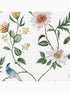 Nuit Floral Birds wallpaper in lush white color - pattern number 115048 - by Graham and Brown in the Graham and Brown Collection collection