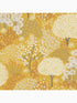 Fable Trees Trail fabric in mustard yellow color - pattern number 115059 - by Graham and Brown in the Graham and Brown Collection collection
