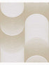 Eclipse Geometric fabric in pearl white and gold color - pattern number 115075 - by Graham and Brown in the Graham and Brown Collection collection