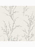 Pussy Willow fabric in off white and steel color - pattern number 113359 - by Laura Ashley in the Laura Ashley Collection collection