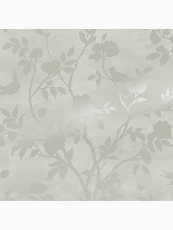 Eglantine Silhouette wallpaper in eau de nil color - pattern number 113373 - by Laura Ashley in the Laura Ashley Collection collection