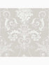 Josette wallpaper in white and dove grey color - pattern number 113378 - by Laura Ashley in the Laura Ashley Collection collection