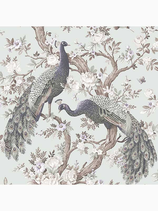 Belvedere wallpaper in duck egg color - pattern number 113398 - by Laura Ashley in the Laura Ashley Collection collection