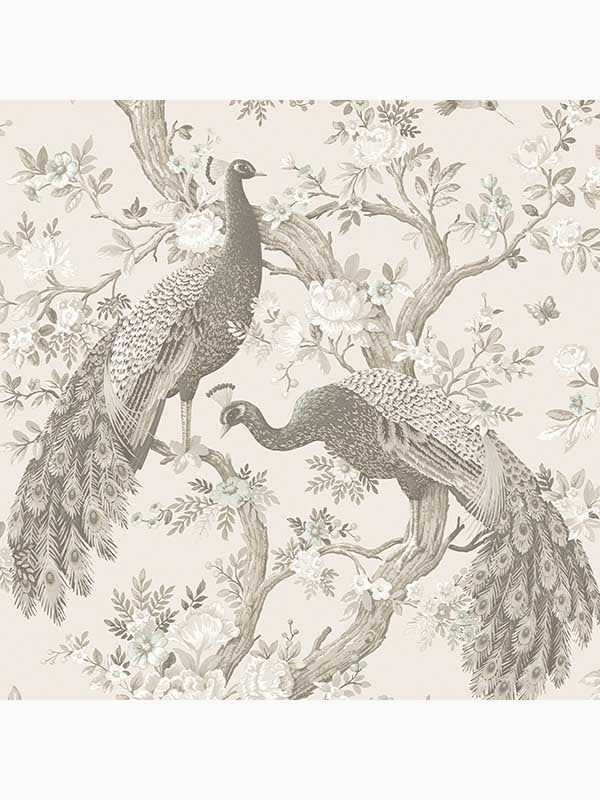Belvedere wallpaper in soft truffle color - pattern number 113399 - by Laura Ashley in the Laura Ashley Collection collection