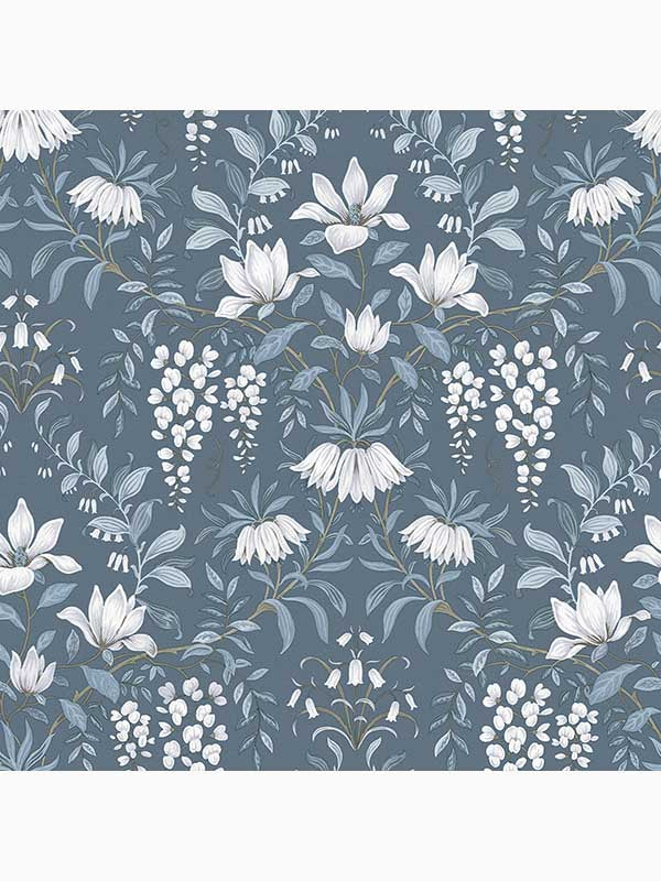 Parterre wallpaper in dark seaspray color - pattern number 113404 - by Laura Ashley in the Laura Ashley Collection collection