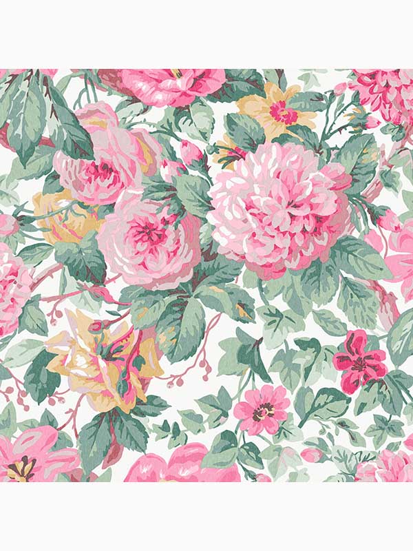 Aveline wallpaper in rose color - pattern number 115263 - by Laura Ashley in the Laura Ashley Collection collection