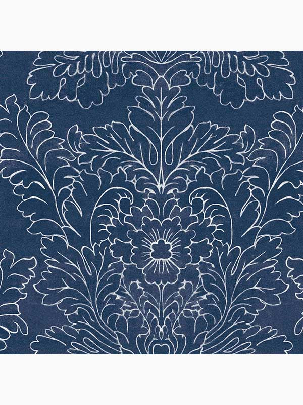 Silchester wallpaper in midnight seaspray blue color - pattern number 119852 - by Laura Ashley in the Laura Ashley Collection collection