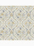Foscot Damask fabric in pale ochre yellow color - pattern number 121070 - by Laura Ashley in the Laura Ashley Collection collection