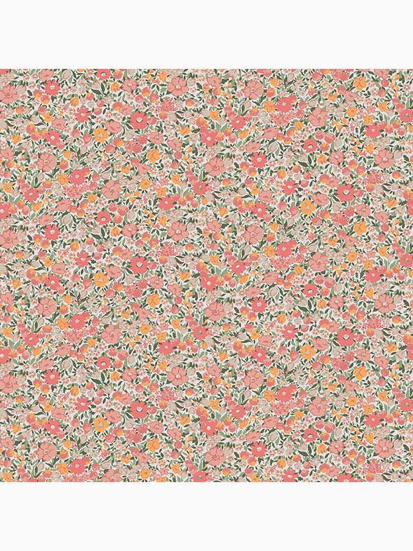 Loveston wallpaper in coral pink color - pattern number 121076 - by Laura Ashley in the Laura Ashley Collection collection