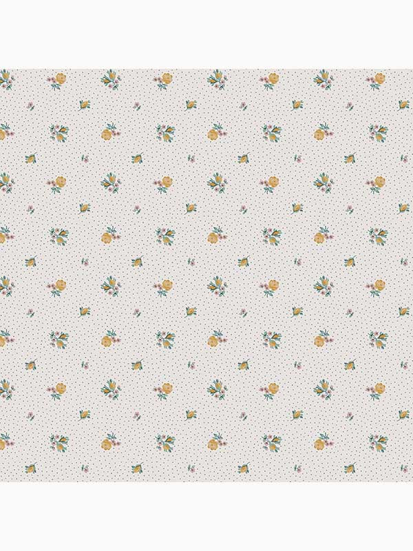 Claudias Friend wallpaper in pale ochre yellow color - pattern number 121084 - by Laura Ashley in the Laura Ashley Collection collection