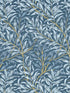 Willow Boughs fabric in denim color - pattern number W0172/01.CAC.0 - by Clarke and Clarke in the William Morris Wallcovering collection