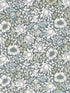 Mallow fabric in slate color - pattern number W0173/01.CAC.0 - by Clarke and Clarke in the William Morris Wallcovering collection