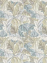 Acanthus fabric in dove color - pattern number W0175/03.CAC.0 - by Clarke and Clarke in the William Morris Wallcovering collection