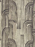 Crescent Paper fabric in ebony cream color - pattern number GWP-3304.816.0 - by Lee Jofa Modern in the Kelly Wearstler Volume I collection